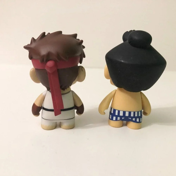 Kidrobot Street Fighter Ryu and Honda Capcom Vinyl 3 Inch  Tall Figures - Picture 2 of 16